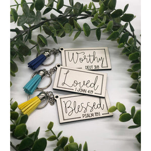 Inspirational Bible Verse Keychains