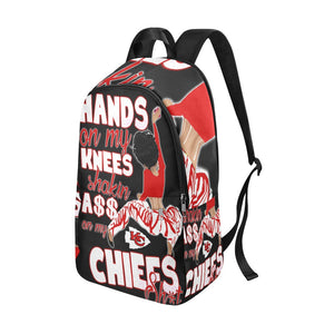 Chief's Hands on My Knees Custom Backpack