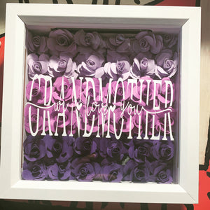 Shadow Box with Flowers custom gifts