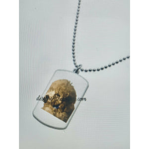 Personalized Double-sided Dog-tag style Sublimation Necklace with 26in ball chain